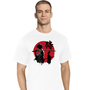 Daily_Deal_Shirts T-Shirts, Tall / Large / White Mugen And Jin Sumi-e