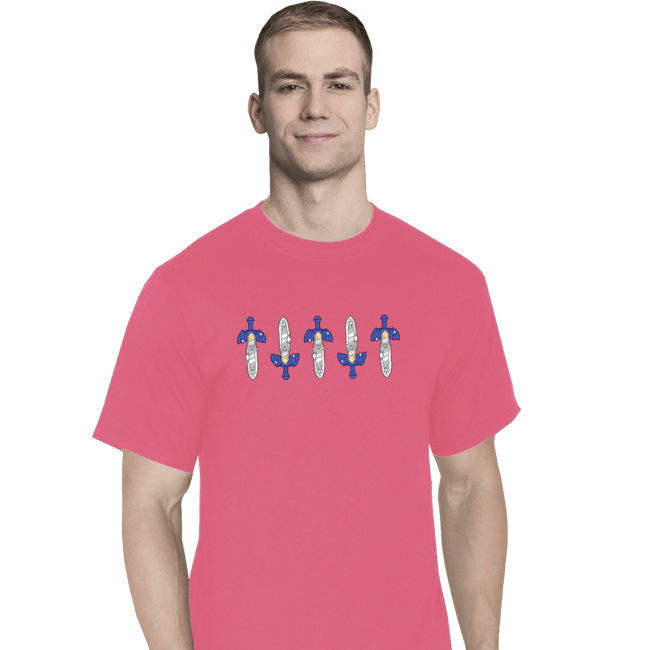 Daily_Deal_Shirts T-Shirts, Tall / Large / Red Five Swords Adventures