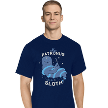 Load image into Gallery viewer, Shirts T-Shirts, Tall / Large / Navy Sloth Patronus
