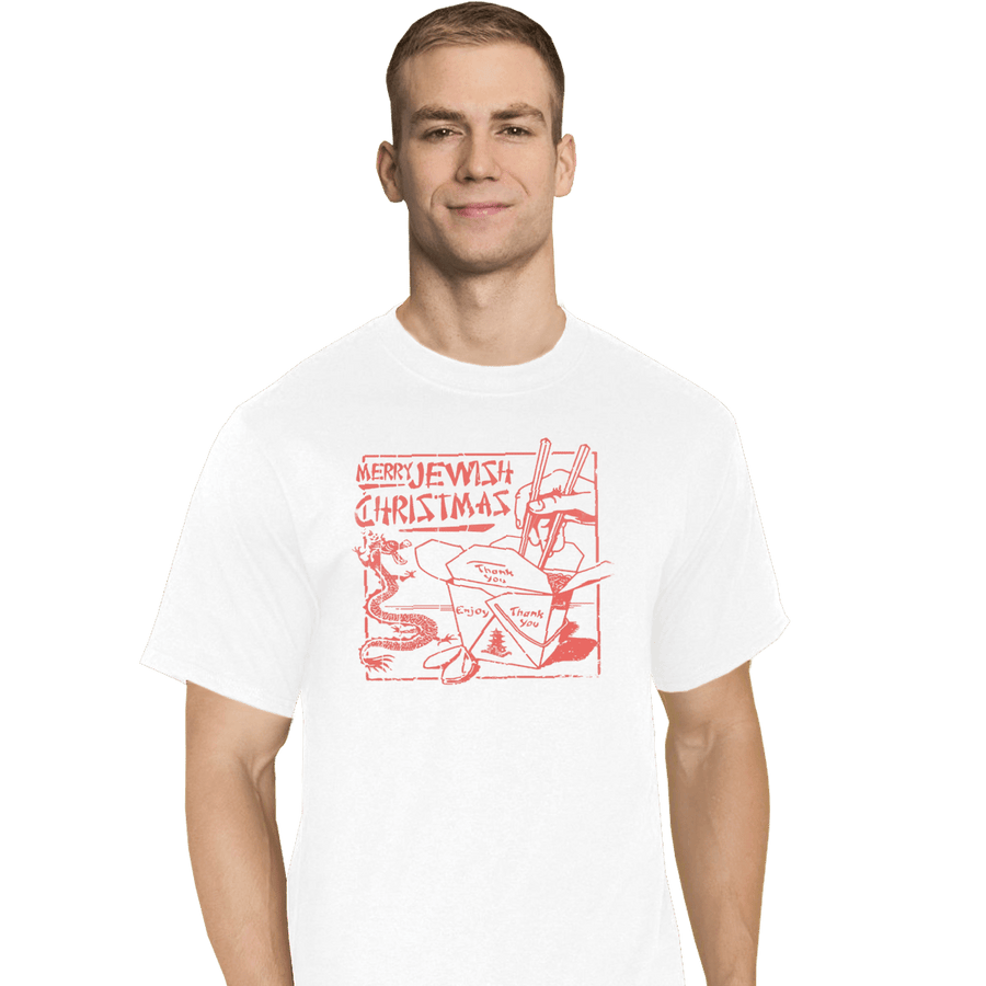 Shirts T-Shirts, Tall / Large / White Jewish Christmas