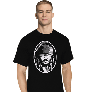 Daily_Deal_Shirts T-Shirts, Tall / Large / Black God Save The Pirate