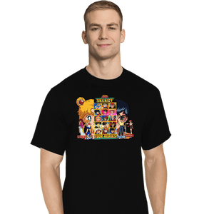 Secret_Shirts T-Shirts, Tall / Large / Black Select 90s Anime Hero