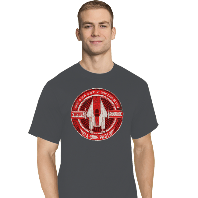 Shirts T-Shirts, Tall / Large / Charcoal A-Wing