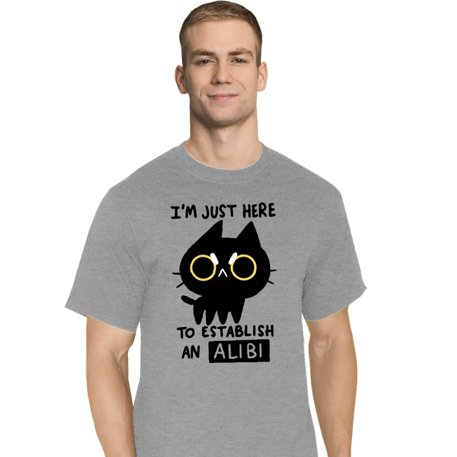 Daily_Deal_Shirts T-Shirts, Tall / Large / Sports Grey My Alibi