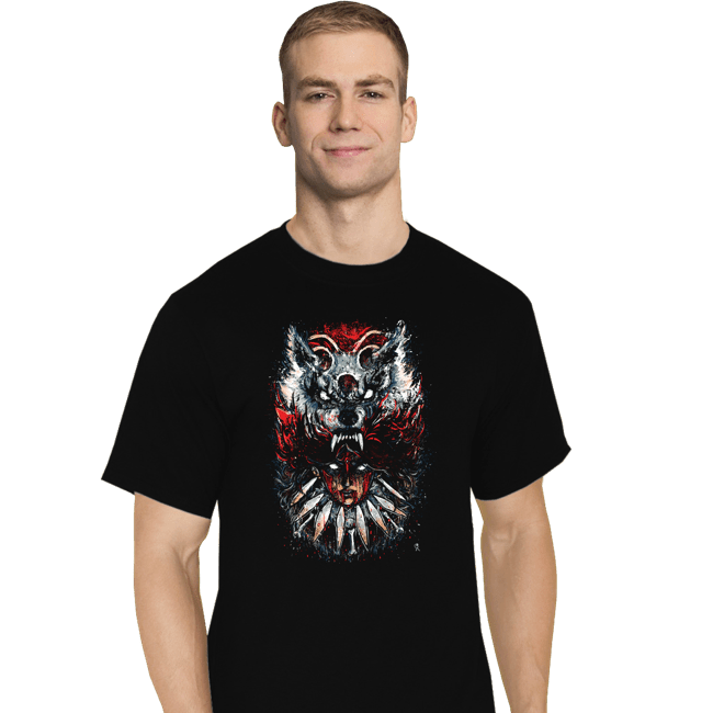 Secret_Shirts T-Shirts, Tall / Large / Black The Wolf Princess