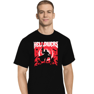 Last_Chance_Shirts T-Shirts, Tall / Large / Black Helldivers