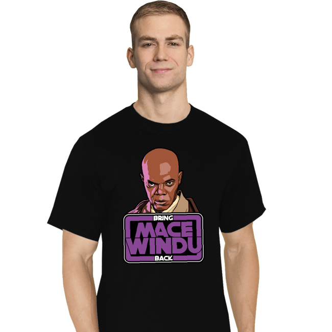 Secret_Shirts T-Shirts, Tall / Large / Black Bring Mace Windu Back