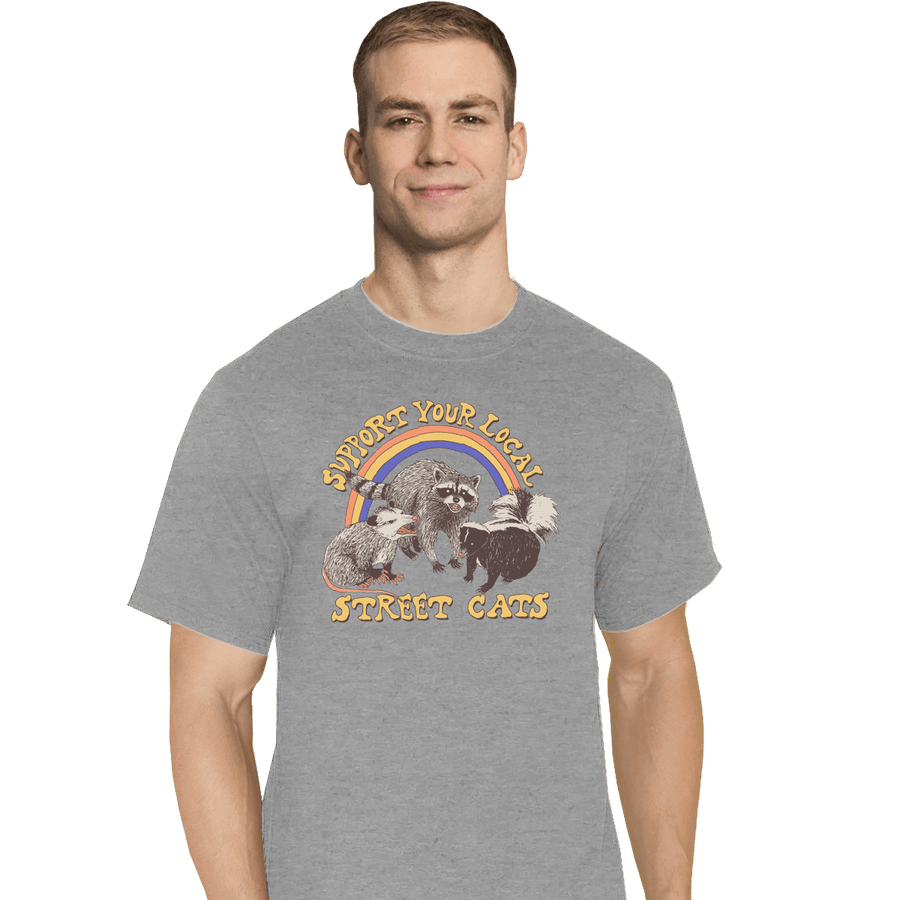 Shirts T-Shirts, Tall / Large / Sports Grey Street Cats