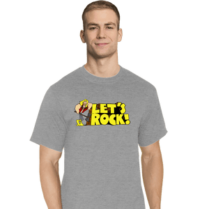 Secret_Shirts T-Shirts, Tall / Large / Sports Grey Let's Rock