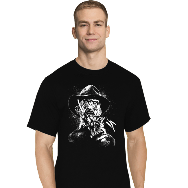 Daily_Deal_Shirts T-Shirts, Tall / Large / Black Nightmare Splatter