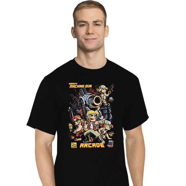 Daily_Deal_Shirts T-Shirts, Tall / Large / Black Metal Slug