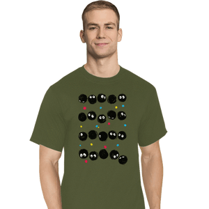 Shirts T-Shirts, Tall / Large / Military Green The Black Sprites