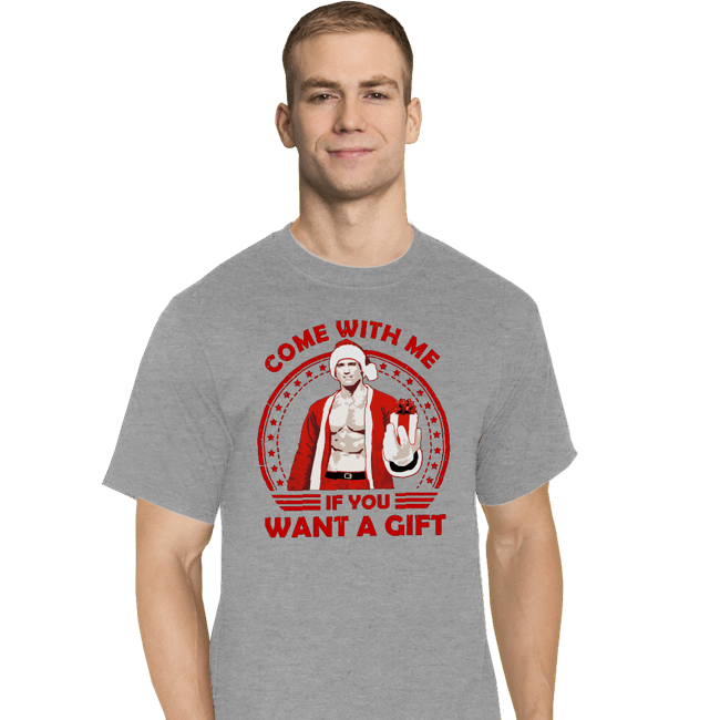Daily_Deal_Shirts T-Shirts, Tall / Large / Sports Grey Come With Me If You Want A Gift