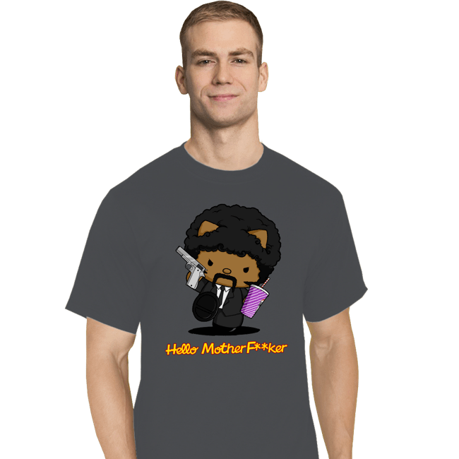 Secret_Shirts T-Shirts, Tall / Large / Charcoal Hello Motherf*cker