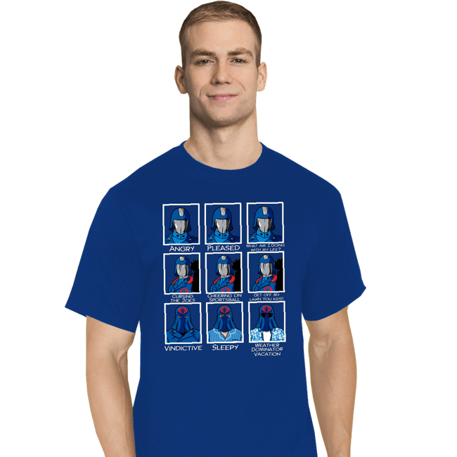 Daily_Deal_Shirts T-Shirts, Tall / Large / Royal Blue The Many Faces of Cobra Commander