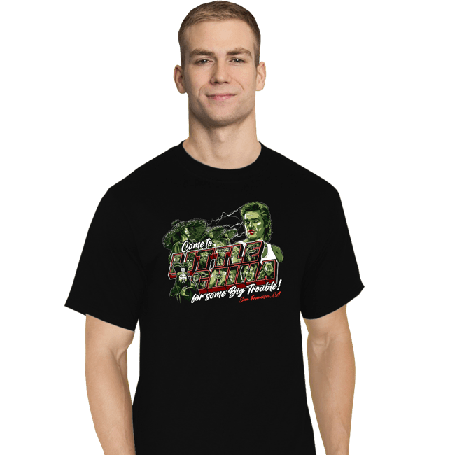 Daily_Deal_Shirts T-Shirts, Tall / Large / Black Come To Little China