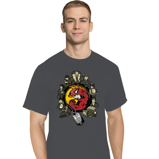 Daily_Deal_Shirts T-Shirts, Tall / Large / Charcoal Hellfish Squad