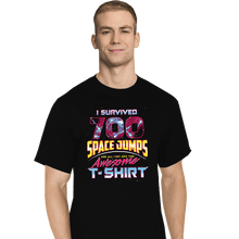 Load image into Gallery viewer, Shirts T-Shirts, Tall / Large / Black I Survived 700 Space Jumps
