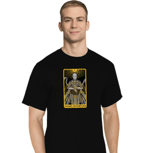 Shirts T-Shirts, Tall / Large / Black Tarot Wheel Of Fortune