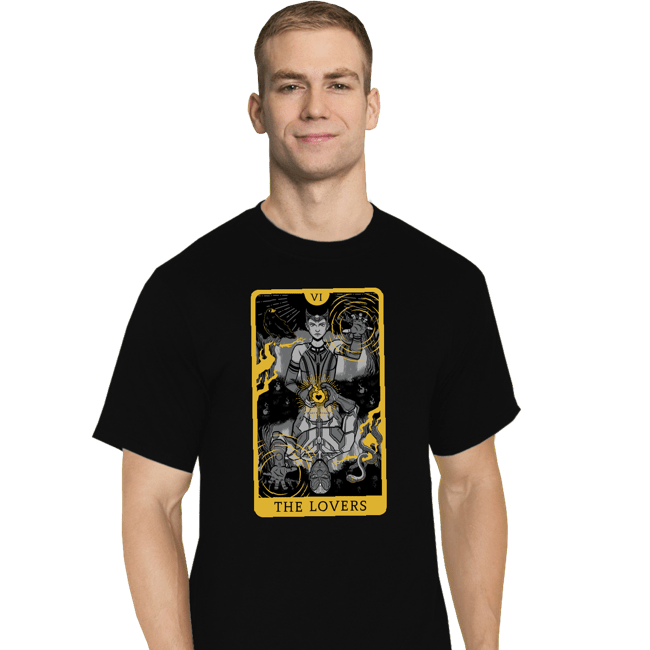 Secret_Shirts T-Shirts, Tall / Large / Black Tarot Lovers