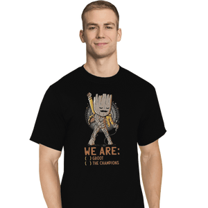 Shirts T-Shirts, Tall / Large / Black We Are Groot The Champions