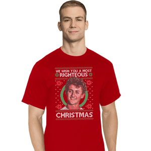 Shirts T-Shirts, Tall / Large / Red Righteous Christmas