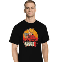 Load image into Gallery viewer, Shirts T-Shirts, Tall / Large / Black Red Humanoid Typhoon II
