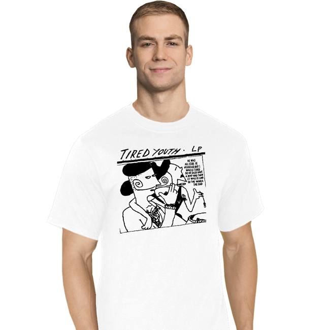 Shirts T-Shirts, Tall / Large / White Tired Youth