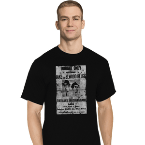 Shirts T-Shirts, Tall / Large / Black Blues Brothers Gig Poster