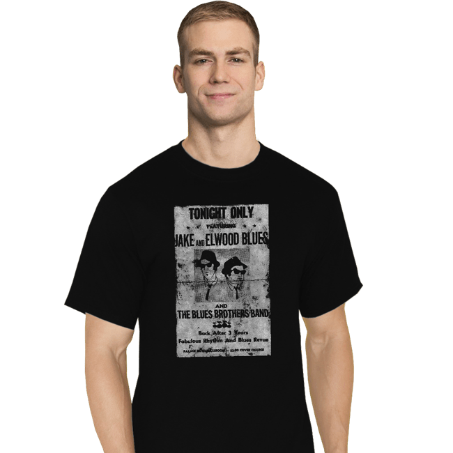 Shirts T-Shirts, Tall / Large / Black Blues Brothers Gig Poster
