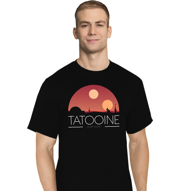 Shirts T-Shirts, Tall / Large / Black Desert Planet
