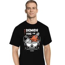 Load image into Gallery viewer, Daily_Deal_Shirts T-Shirts, Tall / Large / Black Demon Dog Ramen
