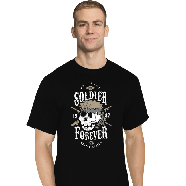 Shirts T-Shirts, Tall / Large / Black Soldier Forever