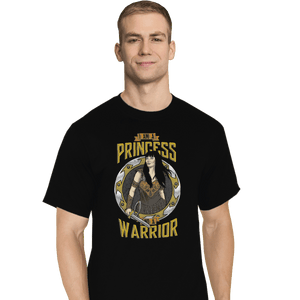 Shirts T-Shirts, Tall / Large / Black Princess and a Warrior