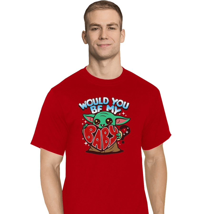 Shirts T-Shirts, Tall / Large / Red Would You Be My Baby