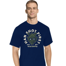 Load image into Gallery viewer, Daily_Deal_Shirts T-Shirts, Tall / Large / Navy Han Sho7 Firs7
