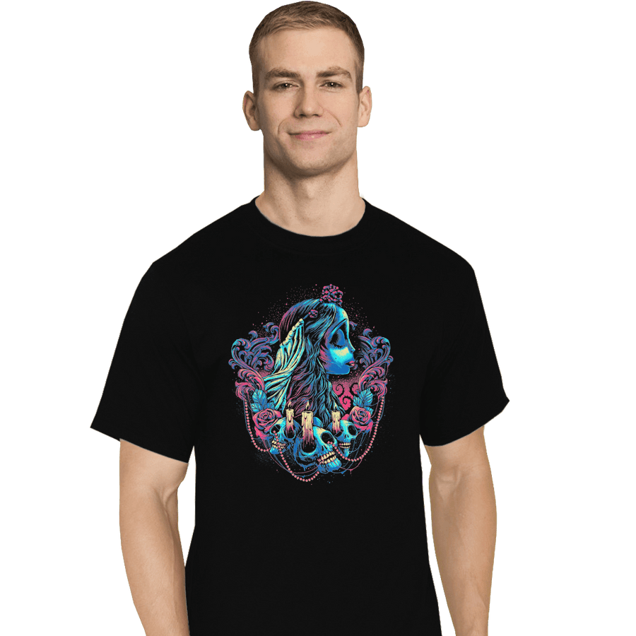 Shirts T-Shirts, Tall / Large / Black Colorful Bride