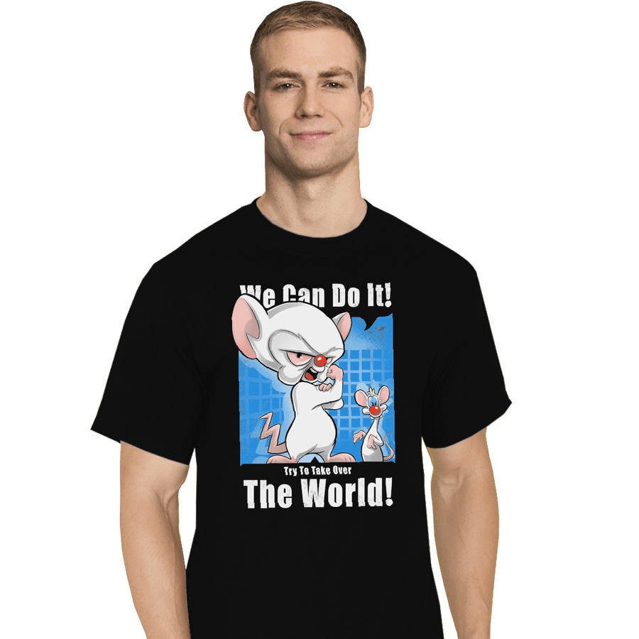 Shirts T-Shirts, Tall / Large / Black Conquer The World