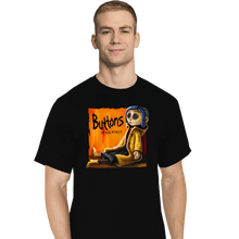 Load image into Gallery viewer, Daily_Deal_Shirts T-Shirts, Tall / Large / Black Buttons
