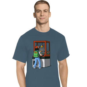 Shirts T-Shirts, Tall / Large / Indigo Blue Gotta Catch Em All