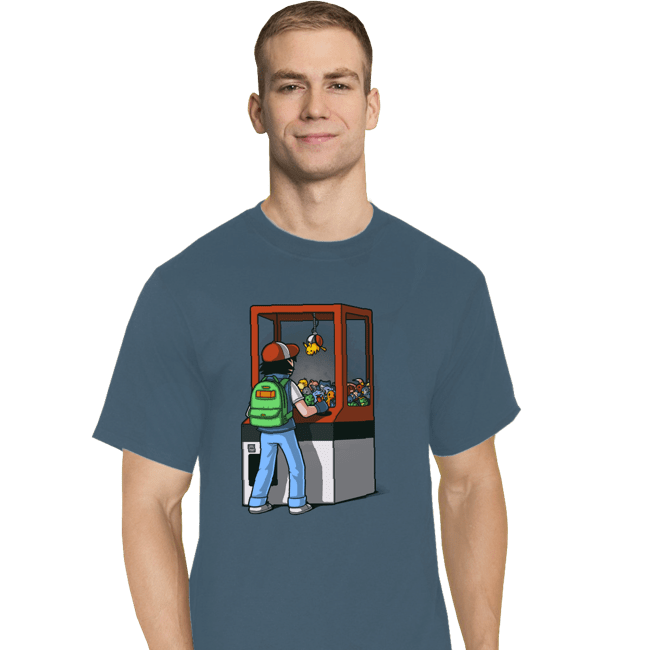 Shirts T-Shirts, Tall / Large / Indigo Blue Gotta Catch Em All
