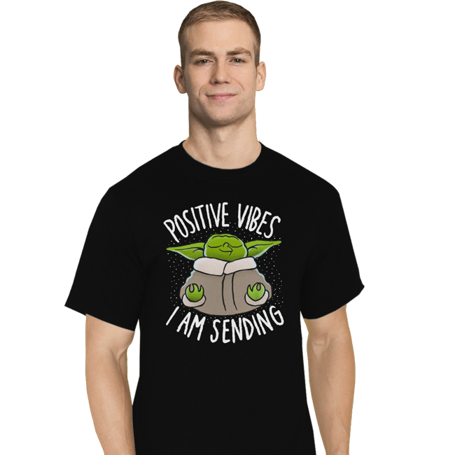 Daily_Deal_Shirts T-Shirts, Tall / Large / Black Positive Vibes