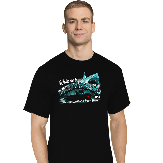 Shirts T-Shirts, Tall / Large / Black Welcome To Amity Island