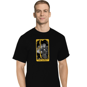 Shirts T-Shirts, Tall / Large / Black Tarot The Hermit