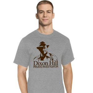 Daily_Deal_Shirts T-Shirts, Tall / Large / Sports Grey Dixon Hill Private Investigator