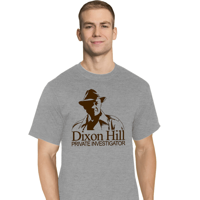 Daily_Deal_Shirts T-Shirts, Tall / Large / Sports Grey Dixon Hill Private Investigator