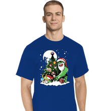 Load image into Gallery viewer, Daily_Deal_Shirts T-Shirts, Tall / Large / Royal Blue Puny God Christmas
