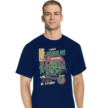Load image into Gallery viewer, Shirts T-Shirts, Tall / Large / Navy Cathulhu
