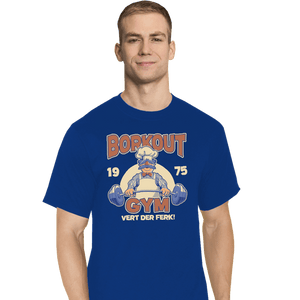 Daily_Deal_Shirts T-Shirts, Tall / Large / Royal Blue Borkout Gym