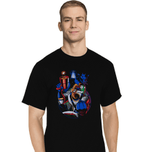 Load image into Gallery viewer, Shirts T-Shirts, Tall / Large / Black Groovy Earthworm
